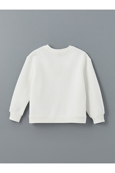 LC Waikiki LCW Kids Crew Neck για κορίτσια Crop χοντρό φούτερ