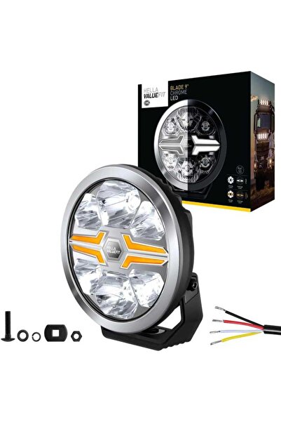 Hella Off-road Valuefit Blade Led Uzun Far Krom 18w 9" Beyaz-amber Isik 1fj35...