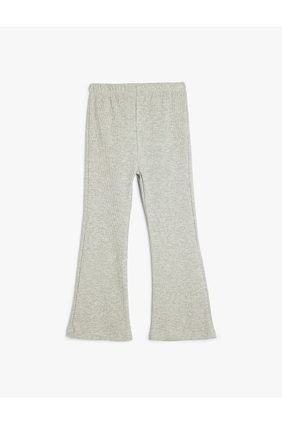 Koton Basic Spanish Leg Leggings with Elastic Waist