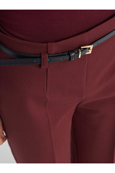 Dilvin 71596 Kemerli Culotte Pantolon-Bordo