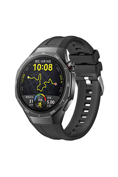UnDePlus Huawei Watch GT 6/5 Pro 46mm Kordon Spor Silikon Band Lansman 1e1 Uy...
