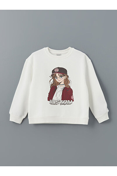 LC Waikiki LCW Kids Crew Neck για κορίτσια Crop χοντρό φούτερ