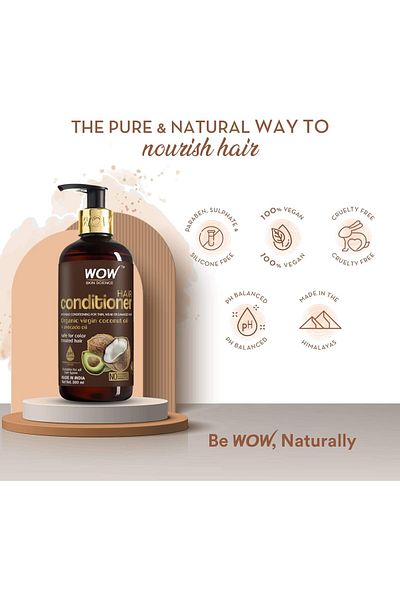 WOW Skin Science Coconut & Avocado Oil Hair Conditioner 300ml