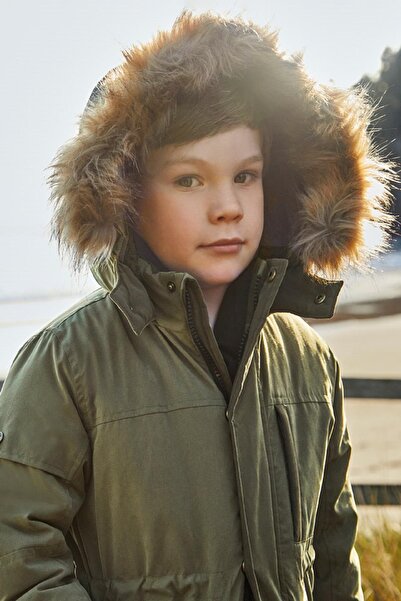 MAYORAL Erkek Çocuk Kapüşonlu Parka Mont 4464 Yeşil