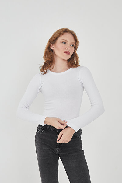 Wearflawless Μακρυμάνικη 3 τεμαχίων πλεκτή μπλούζα καμιζόλας - Crew Neck