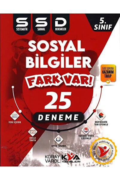 Koray Varol Yayınları KORAY VAROL YAYINLARI 5.SINIF SOSYAL BİLGİLER FARK VAR ...