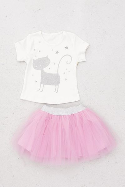 META MODA Girl's Cat Tutu Double Set