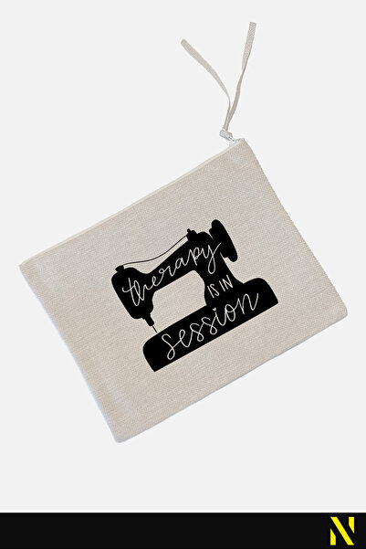 nilizma Stitch Themed Therapy Is in Session Linen Handbag