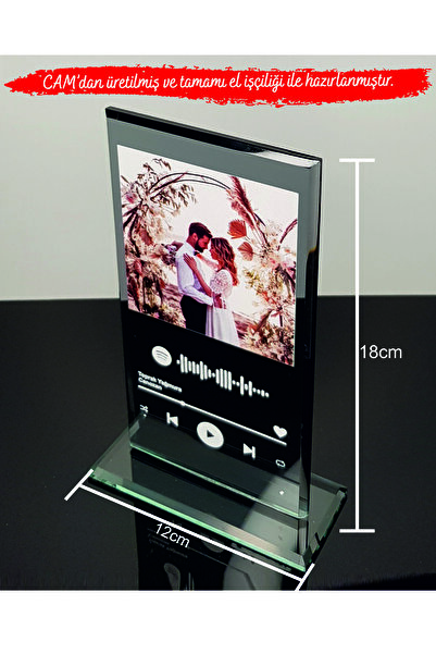 MERTKRİSTAL Sevgililer Gününe Özel, Sevgililer Günü Için, Spotify Cam Plak, S...