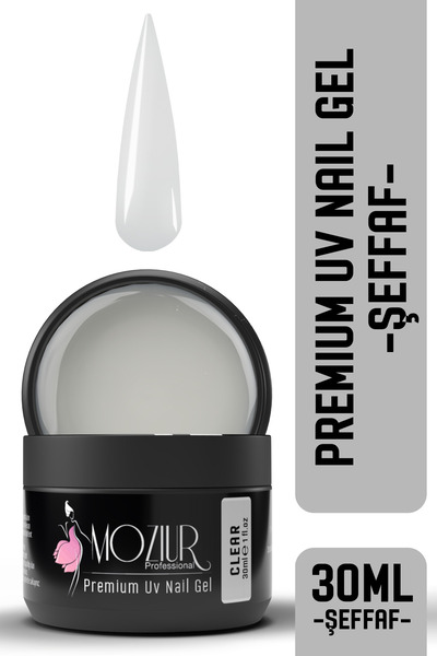 MOZIUR Uv/ Builder Nail Jel Premium 30ml - Clear (ŞEFFAF)