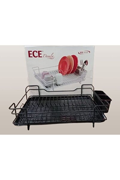 EveFix SİYAH METAL DAMLA TABAKLIK BULAŞIKLIK ECE METAL TABAKLIK 46 X 37 X 11,...