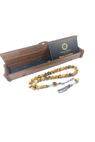 İskeçe Exclusive Özel Kutulu 8 Gr. Gümüş Püskül 11.05 Gr. Toprak Fosilli Has Kaya Damla Sertifikalı 6640