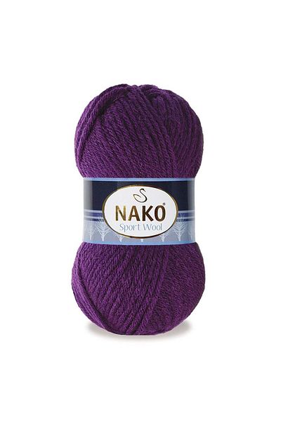 NAKO Sport Wool 3260 Plum (5 Τεμάχια) Πλεκτό νήμα