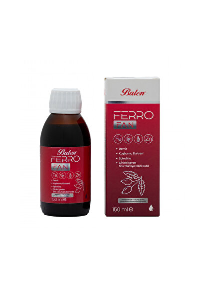 Balen FERROFAN DEMİR KUŞBURNU EKSTRAT SPİRULİNA ÇİNKO İÇEREN ŞURUP 150 ML