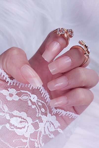 Easy Beauty 24 Adet Renkli Kare Orta Uzun Takma Tırnak 815
