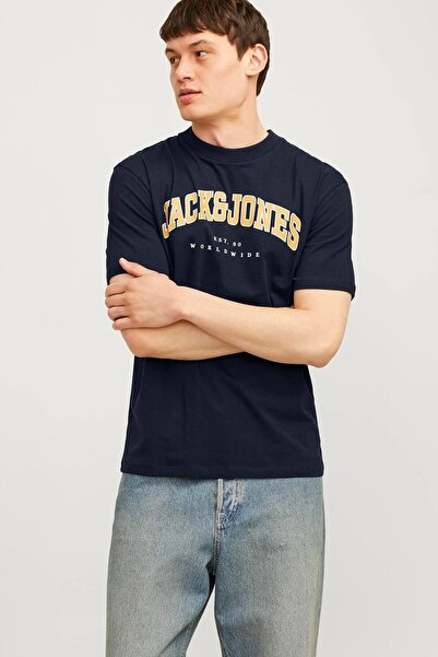 Jack & Jones Ανδρικό μπλουζάκι Jjecaleb Varsity