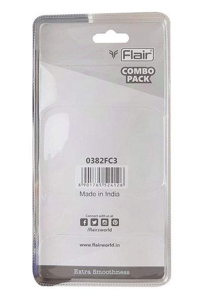 Flair قلم حبر جاف معدني نصفي مع عبوة معدنية كبيرة