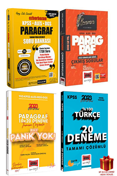 Pegem Akademi Yayıncılık 2024 Pegem KPSS/ALES/DGS Paragraf Soru Bankası+Parag...