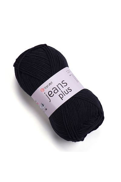 Yarnart Jeans Plus - Χειροποίητο Νήμα Πλεξίματος Μαύρο-53