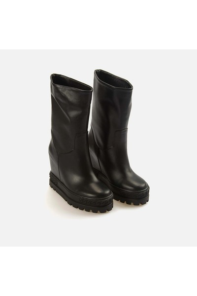 Rouge Thick Heeled Women's Boots 44210