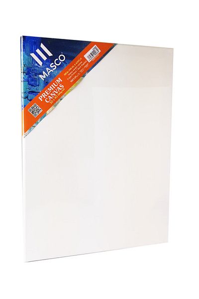 MASCO لوحة فنية قماشية فاخرة مقاس 30×40 سم، لون أبيض