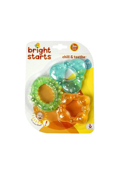 Bright Starts واقي الفم ذو الحلقة الثلاثية المائية