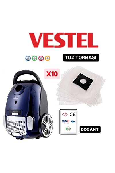 Dogant كيس غبار صناعي للمكنسة الكهربائية Vestel T8500 10 قطع