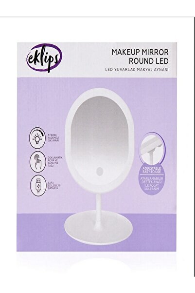 eklips Makyaj Aynası Yuvarlak Led