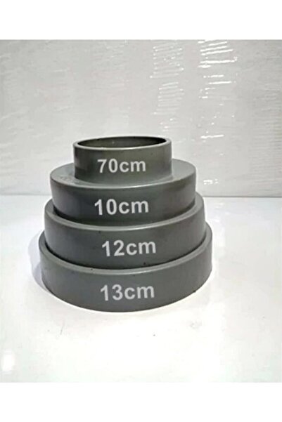 bym yapı Gri Aspiratör Davlumbaz Baca Çıkışı Düşürücü Redüksiyonu