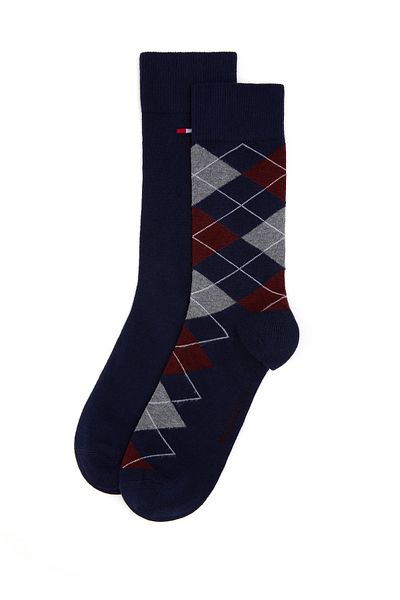 U.S. Polo Assn. Мъжки бордо червени чорапи, чифт от 2 броя, 50299036-vr014