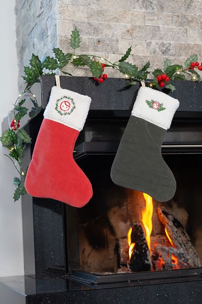 Little Gusto Christmas Ornament Red Booties