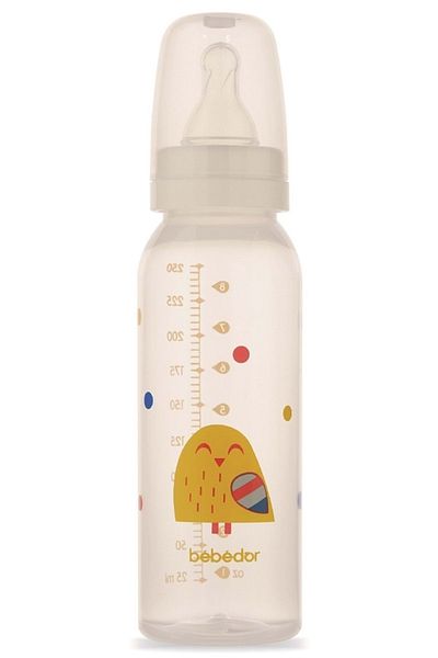 Bebedor Yellow Patterned Pp Baby Bottle 250ml - Code:24302
