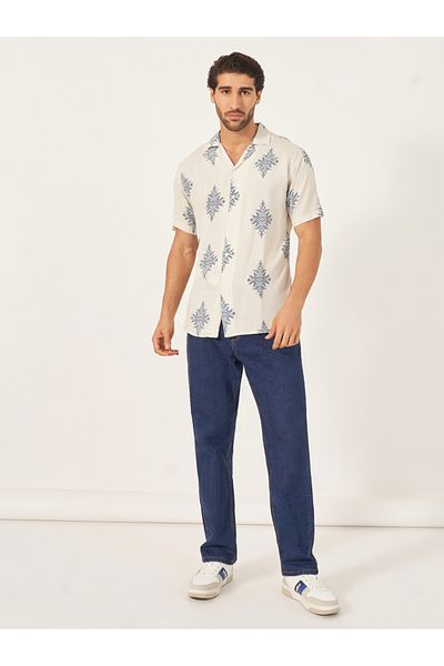 Styli Relaxed Fit Printed Shirt