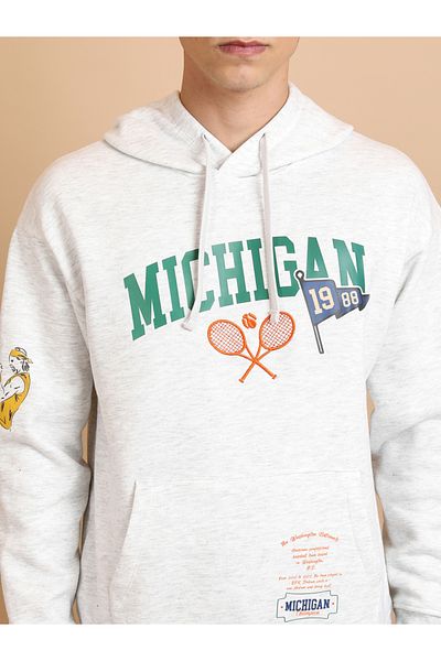 Ketch By Styli Graphic Print Relaxed Fit Hoodie