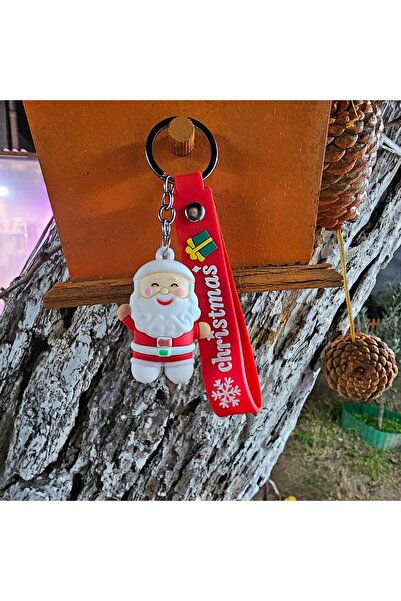 Maison Shop Noel Baba Figürlü Sevimli Anahtarlık/Çanta Süsü/ Araba Süsü