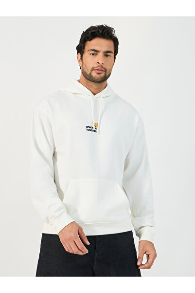 Styli Teddy Graphic Print Relaxed Fit Hoodie