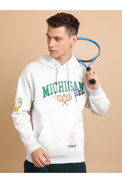 Ketch By Styli Graphic Print Relaxed Fit Hoodie