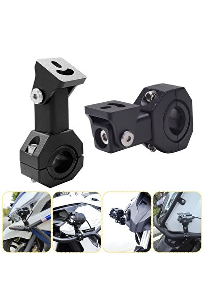 DEKOHOP Motosiklet Gidon Sis Farı Montaj Ayağı 2 ADET Ayarlanabilir Braket Al...