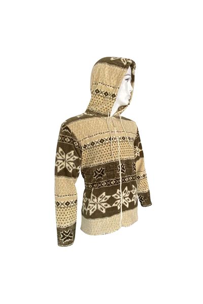 THERMOFORM Μπουφάν Fleece με κουκούλα - - Καφέ