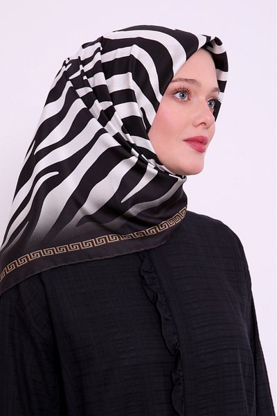 Themizel Φουλάρι Levidor Trend Polyester Twill - Λεοπάρ, Houndstooth και Ζέβρα