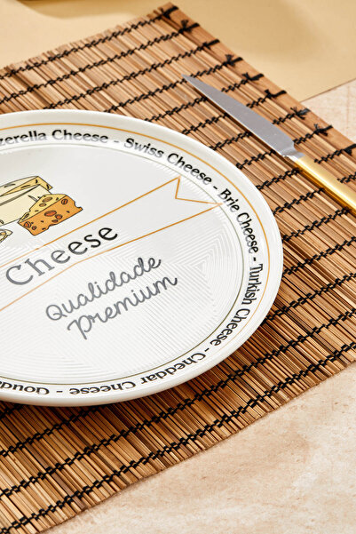 EMBazaar Special Design Cheese Presentation Plate 26 cm