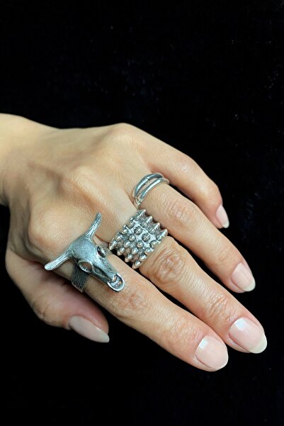 Vesaire Accessories Model Antik Eskitme Gümüş Kaplama Ayarlanabilir Sanatsal ...