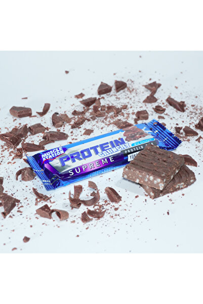Muscle Station Supreme Crunchy Protein Bar 40 Gr 24 Adet Milk Chocolate