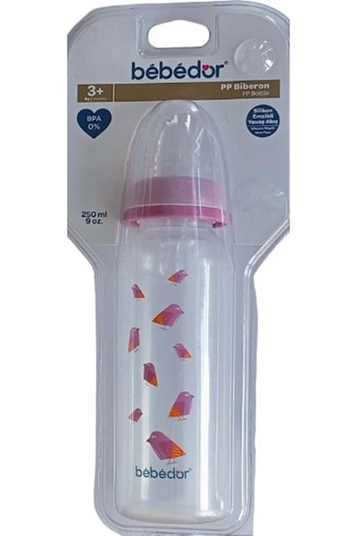 Bebedor Lilac Patterned Pp Baby Bottle 250ml - Code:24302