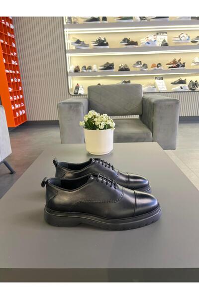 Serhat Özköroğlu LFR-3413 Pantofi negri cu piele role