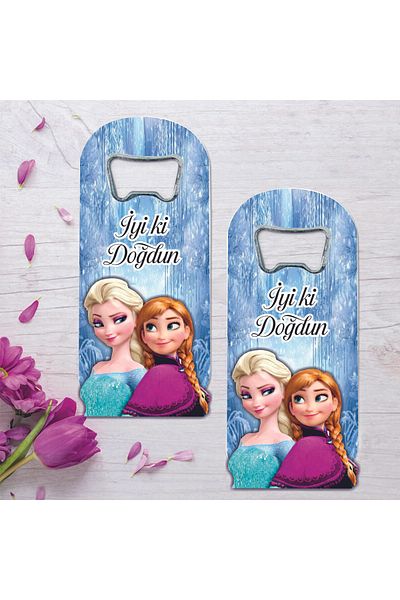 Ege ajans 10 Pcs Embossing Figured Frozen Elsa Baby Opener Magnet