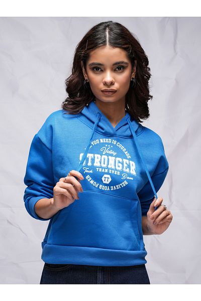 Tokyo Talkies By Styli Graphic Print Relaxed Fit Hoodie