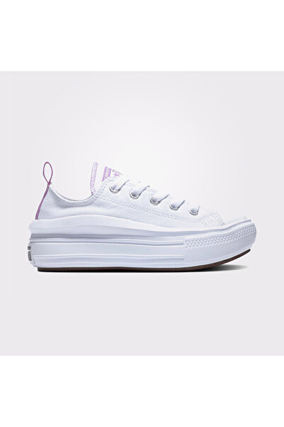 Converse Chuck Taylor All Star Move Canvas Platform Çocuk Beyaz Sneaker