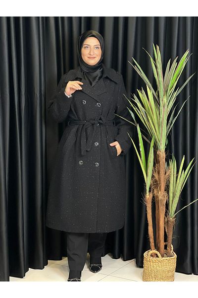 Butik büyük beden معطف كشمير