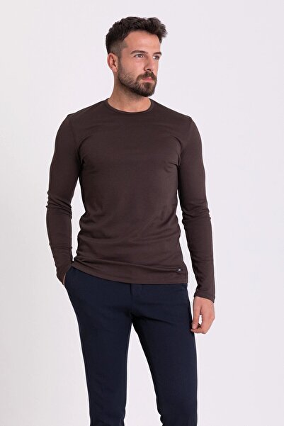SARDINELLI Slim Fit Bisiklet Yaka Basic Triko